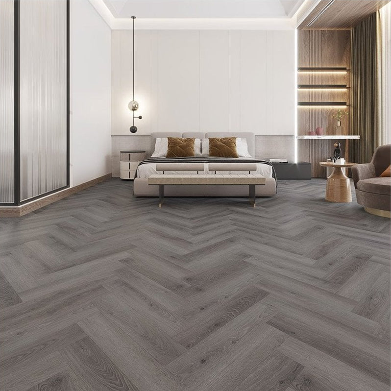 Alva Herringbone Hickory Grey Oak