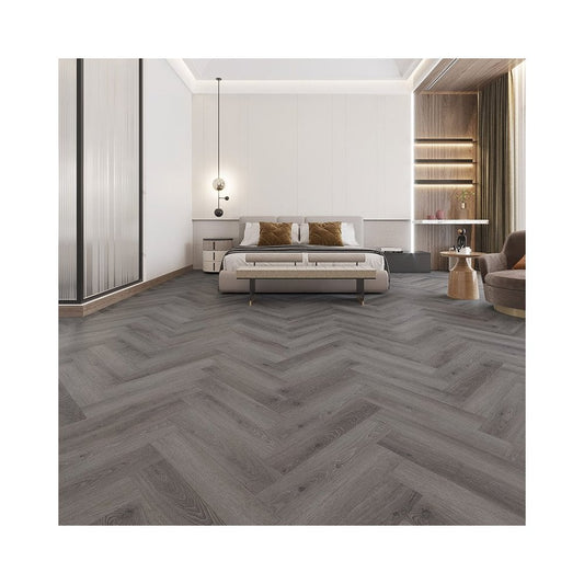 Alva Herringbone Hickory Grey Oak