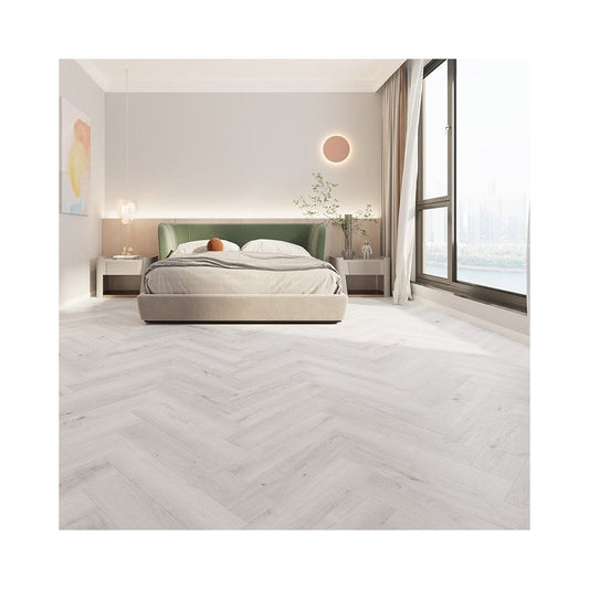 Alva Herringbone Pewter Light Oak